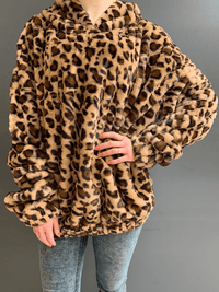 <tc><!-- x-tinymce/html -->Плюшена блуза с качулка NORELL леопард тъмна</tc>