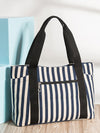 <tc>Чанта на райета VANORA черно, бяло и синьо</tc>