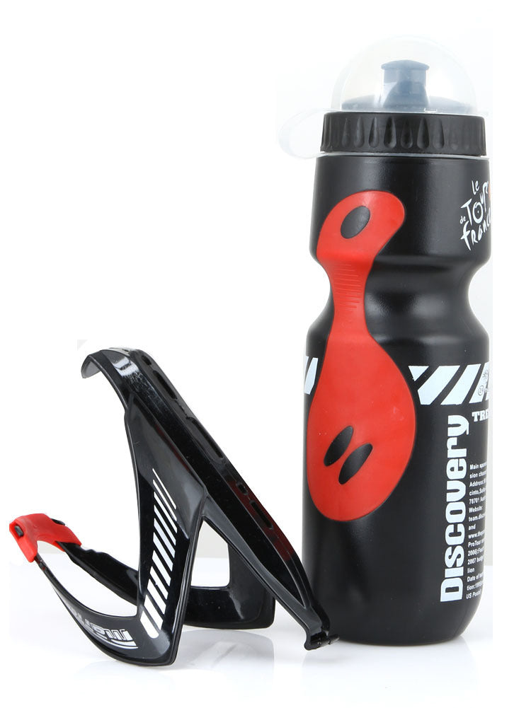 <tc>Велосипедна бутилка за вода с поставка FAGO черна</tc>