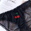 PANTIES WITH CHERRIES LEOLA black