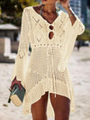 BEACH CROCHETED MINI DRESS ZITA beige